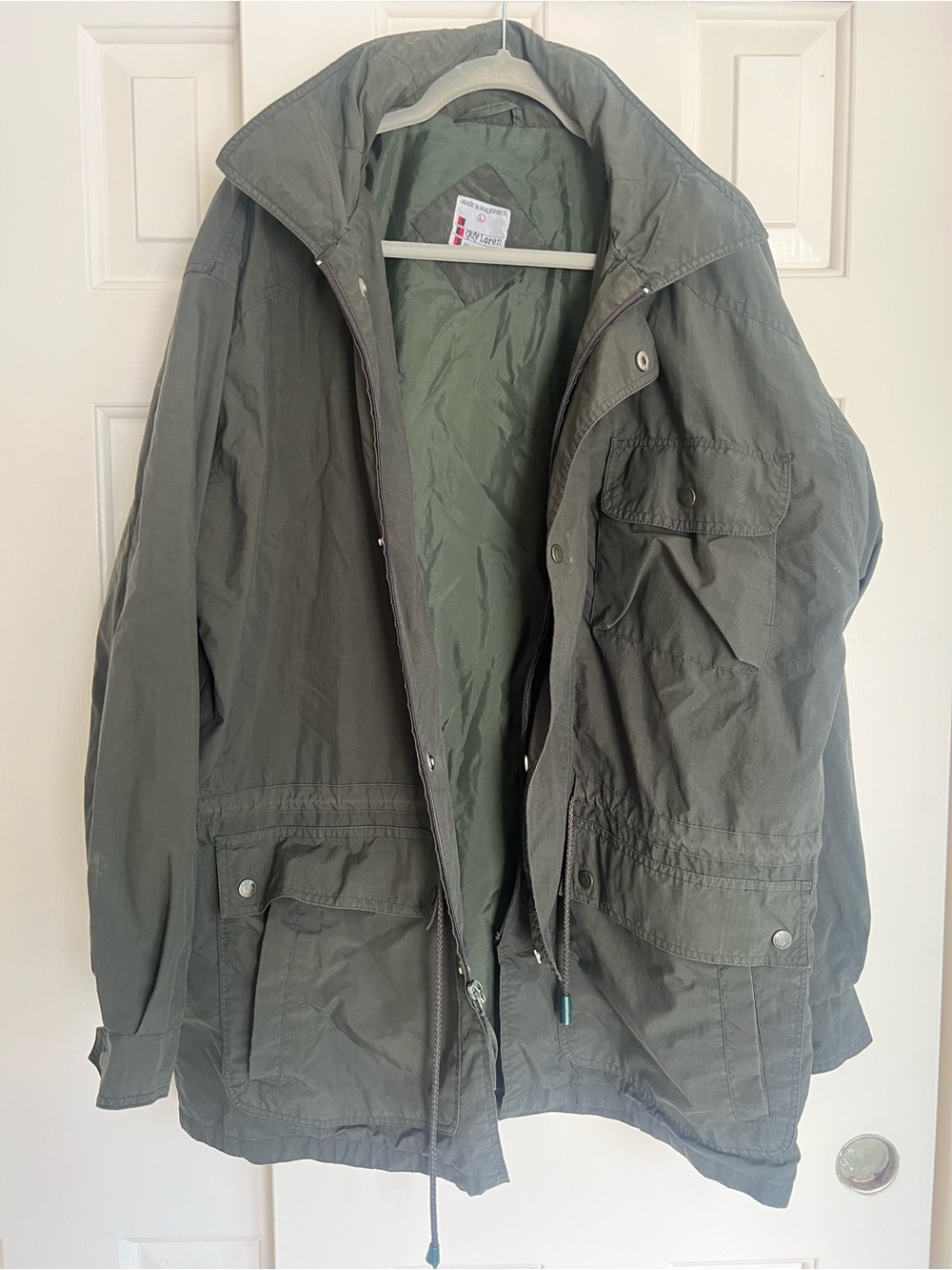 Unisex Olive Green Utility Jacket - Lightweight Field hooded military travel